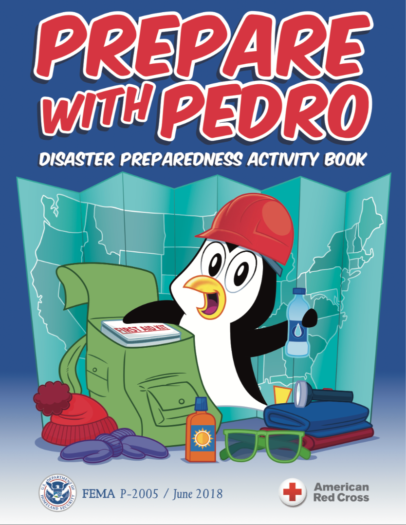 Source: FEMA, Prepare for Pedro (https://www.ready.gov/kids/prepare-with-pedro)