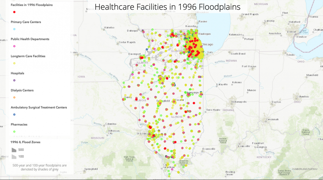Healthcare Facilities in Illinois Floodplains